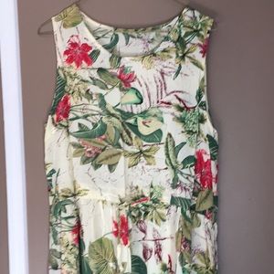 Cupshe tropical dress size large NWT